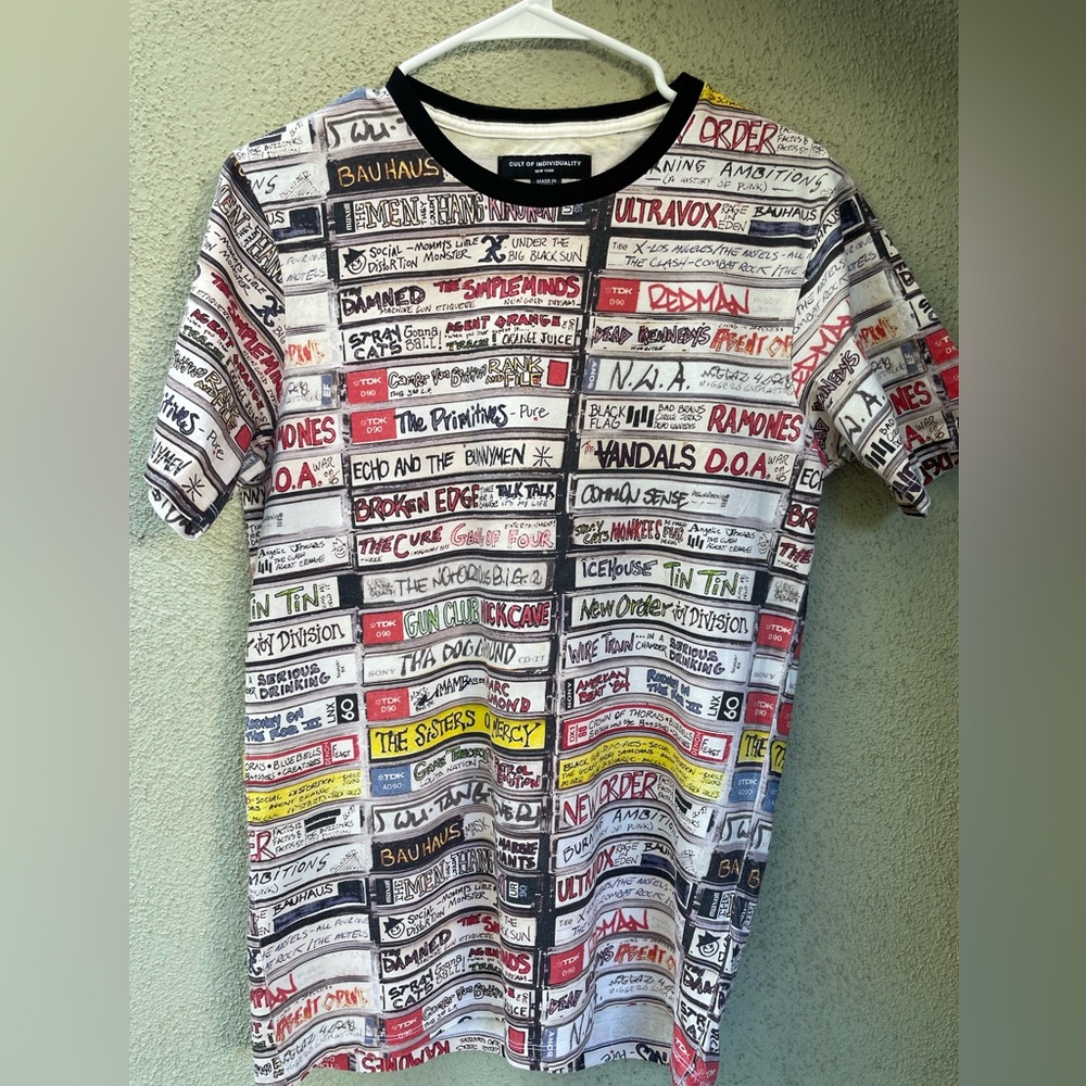 Cult of Individuality Men’s Cassette Print T-shirt | Band T-shirt | Size: S